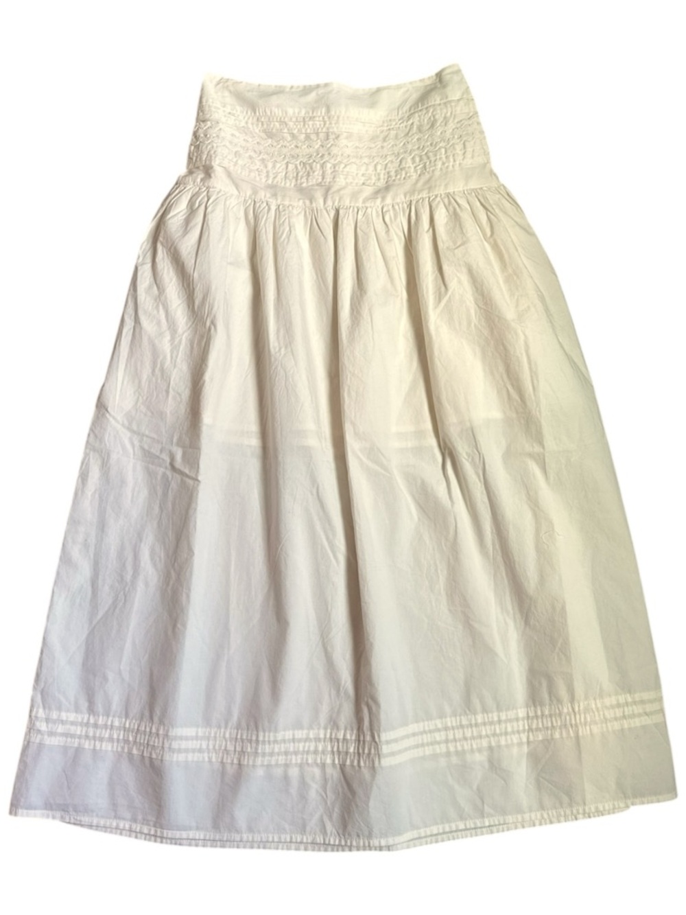 a new day Cream Maxi Skirt with Gathered Waist